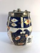 A 19th century Davenport china tea caddy.