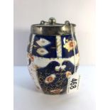 A 19th century Davenport china tea caddy.