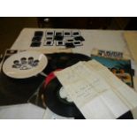 A collection of Beatles ephemera including 15 original colour slides of the Beatles from 1967