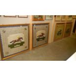 4 framed and glazed prints of Derby winners, 1966, 1967, 1968 and 1969.