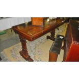 A rosewood console table