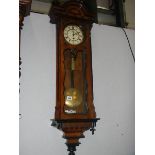A Victorian mahogany single regulator wall clock.
