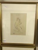 A Pablo Picasso print entitled 'Le Coq' stamped & signed in pencil