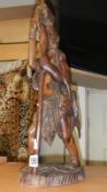 An African carved wood figure