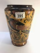 A Hungarian Zsolnay Pecs nicely decorated vase with hole manufactured in the base A/F.
