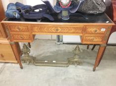 A French satin wood writing desk