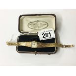 A 9ct gold ladies Omega watch, 19.6 grams.