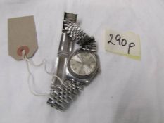 A Rolex Oyster perpetual wrist watch (glass a/f).