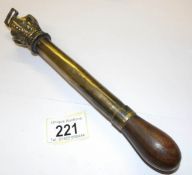 A Victorian 'Ceremonial' baton or sceptre. Made of brass and mahogany surmounted by St.