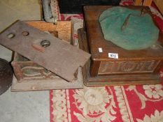 2 gramophone cases for spares.