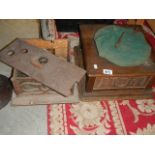 2 gramophone cases for spares.