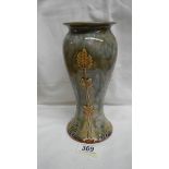 A Royal Doulton vase, 2423, with stylised corn running up the sides of the vase,