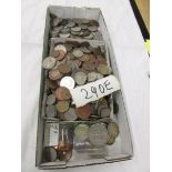 A large mixed lot of old coinage, 3d bits etc.