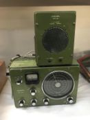 A Sailor type 46TD radio with speaker.