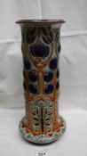 A large Royal Doulton vase with stylised flowers,