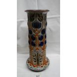 A large Royal Doulton vase with stylised flowers,