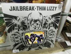 A Thin Lizzie 'Jail Break', 1st 9102-008 Vertigo in excellent condition.