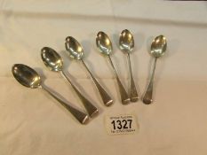 6 silver teaspoons, 120 grams.