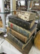6 assorted vintage/Victorian books including The Book of Common Prayer, 1843,