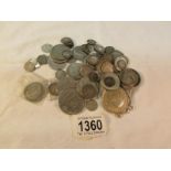 Approximately 320 grams of pre 1947 silver coinage.