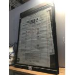 A Bedford CA + Vauxhall Victor original lubrication charts