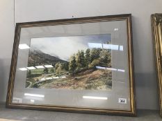 A watercolour 'Autumn Glen Lyon' signed Richard Alred