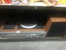 A Pye record deck with combined cassette recorder & radio & 2 speakers