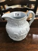 A Victorian jasperware jug