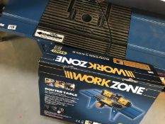 A work zone table router