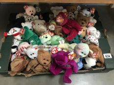 A large quantity of TY Beanie babies