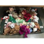 A large quantity of TY Beanie babies