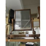 A Victorian mahogany toilet mirror.