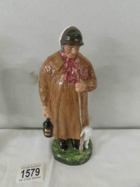 2 Royal Doulton figurines - 'The Shepherd' and 'Lambing time'. - Image 3 of 3