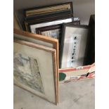 A large quantity of framed and glazed prints