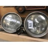 2 Lucas King of the Road lamps (approximate diameter 4 5/8")