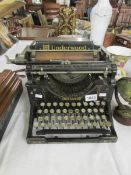 An early 20th century Underwood Standard typewriter, No.5.