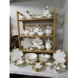 Approximately 60 pieces of Royal Albert Old Country Roses tea and dinner ware.