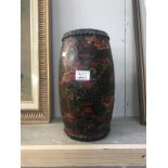 An antique painted chinese drum