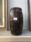 An antique painted chinese drum