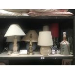 A number of table lamps