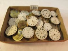 A large quantity of watch movements for spare or repair.