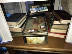 A quantity of old books including 2 volumes of Homers Iliad 1867