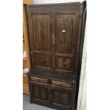 A oak cupboard