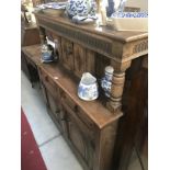 A 1930's oak buffet