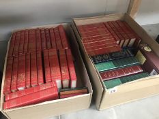 2 boxes of hard back books