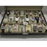 A case of 24 wristwatches.