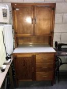 A kitchen dresser cabinet