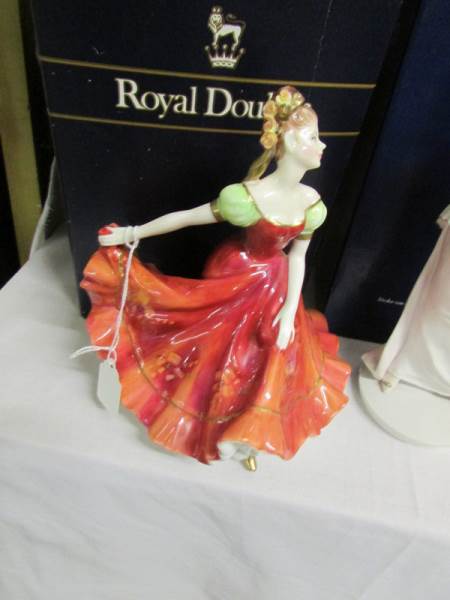 3 boxed Royal Doulton figurines - 'Penelope' CL3988, 'Ninette' HN3417 and 'My Best Friend' HN3011. - Image 2 of 4