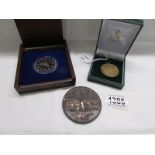 A French bronze art medal to commemorate the 900th anniversary (Nona Centennial) of the Battle of