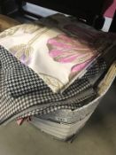 A pair of cotton fabrics and other assorted fabrics